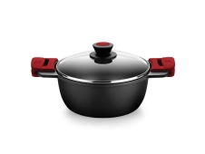BRA Premiere A410328 cacerola 5,7 L Alrededor Negro, Rojo