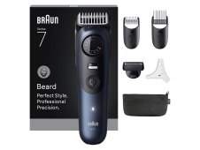 Braun BeardTrimmer 7 BT7520 Batería 40 2 cm Mojado y seco Negro, Azul