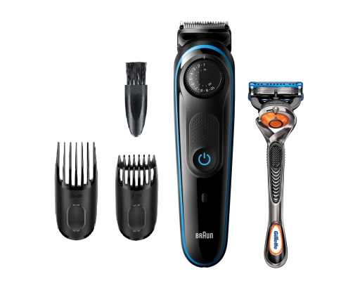 Braun BT3240 depiladora para la barba Batería 39 2 cm Mojado y seco Negro, Azul