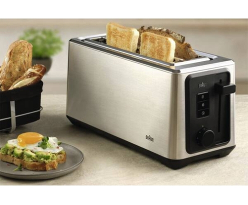 Braun HT 5220 BK 2 rebanada(s) 1470 W Negro, Acero inoxidable