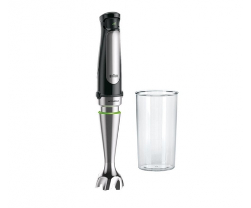 Braun MQ Batidora de inmersión 1000 W 0,6 L Negro, Acero satinado