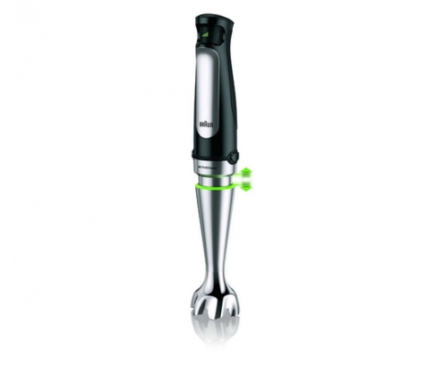 Braun MQ Batidora de inmersión 1000 W 0,6 L Negro, Acero satinado
