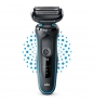 Braun Series 5 51-M1000s Máquina de afeitar de láminas Negro, Azul