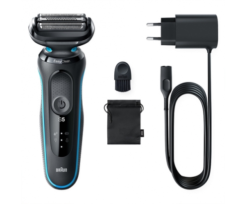 Braun Series 5 51-M1000s Máquina de afeitar de láminas Negro, Azul