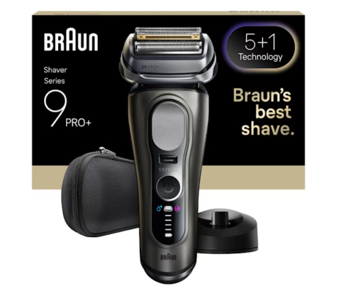Braun Series 9 Pro+ 9615S Máquina de afeitar de láminas Recortadora Negro, Gris