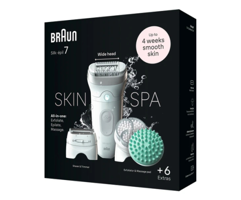 Braun Silk-épil 7 7-081 depiladora 40 pinzas Blanco