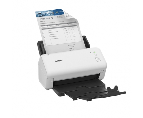 Brother ADS-4100 Escáner con alimentador automático de documentos (ADF) 600 x 600 DPI A4 Negro, Blanco