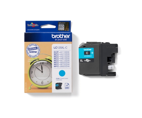 Brother LC-125XLC cartucho de tinta 1 pieza(s) Original Cian