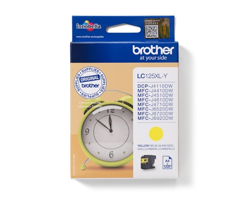 Brother LC-125XLY cartucho de tinta 1 pieza(s) Original Amarillo
