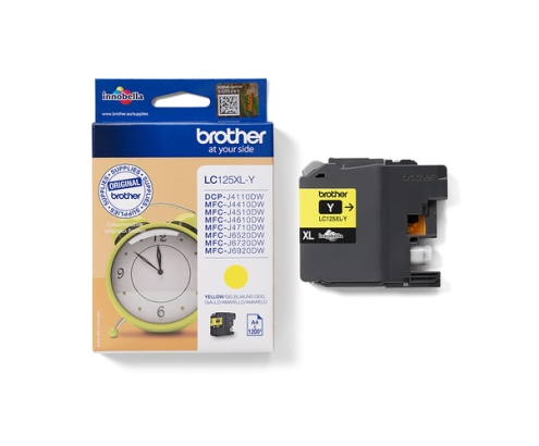 Brother LC-125XLY cartucho de tinta 1 pieza(s) Original Amarillo