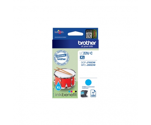Brother LC-22UC cartucho de tinta Original Alto rendimiento XL Cian