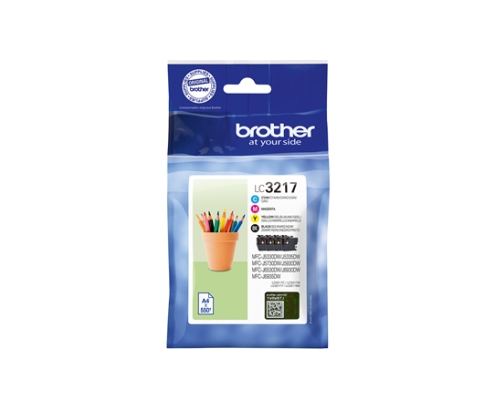 Brother LC-3217 cartucho de tinta Original Negro, Cian, Magenta, Amarillo