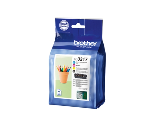 Brother LC-3217 cartucho de tinta Original Negro, Cian, Magenta, Amarillo