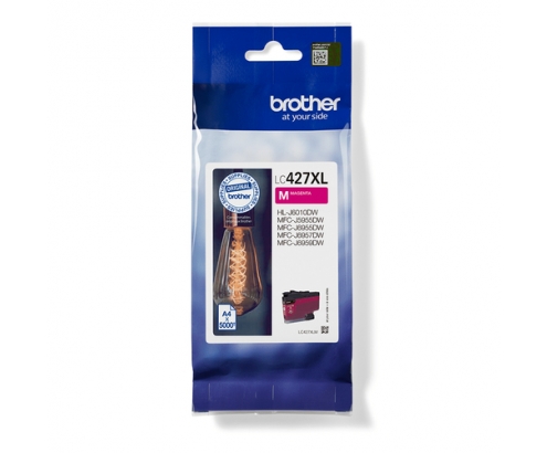 Brother LC-427XLM cartucho de tinta 1 pieza(s) Original Alto rendimiento (XL) Magenta