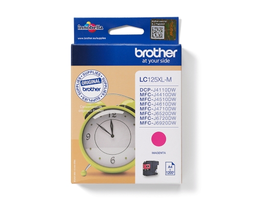 Brother LC125XLM cartucho de tinta 1 pieza(s) Original Magenta