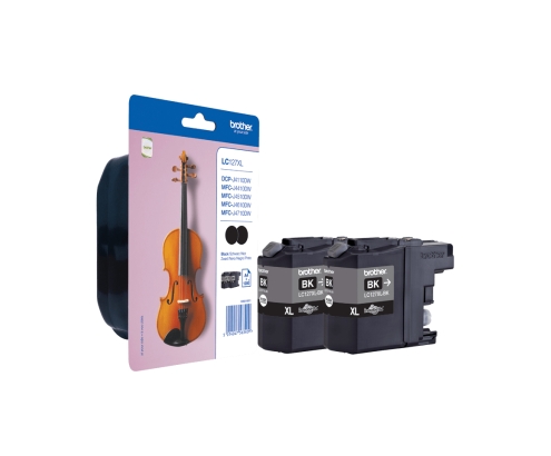 Brother LC127XLBKBP2 cartucho de tinta 2 pieza(s) Original Negro