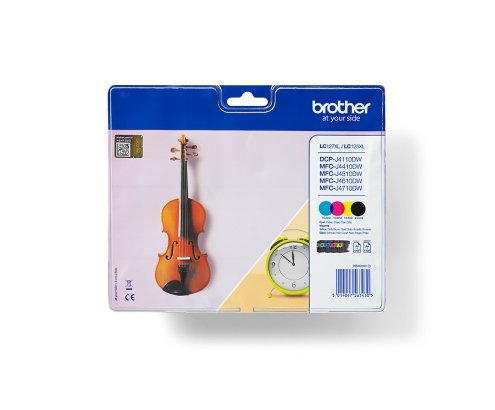 Brother LC127XLVALBP cartucho de tinta 4 pieza(s) Original Negro, Cian, Magenta, Amarillo