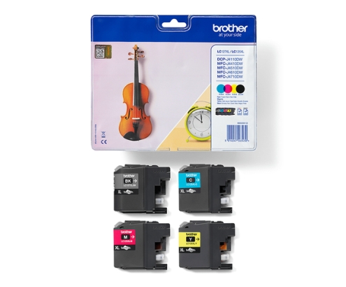 Brother LC127XLVALBP cartucho de tinta 4 pieza(s) Original Negro, Cian, Magenta, Amarillo