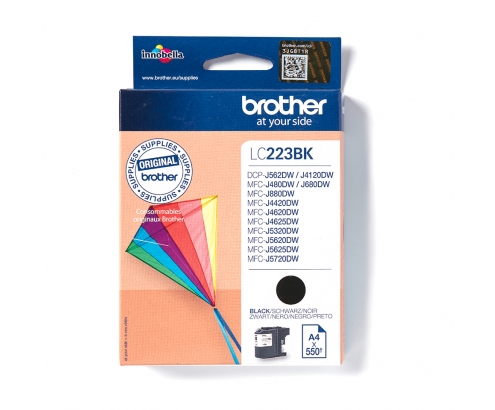 Brother LC223BK cartucho de tinta 1 pieza(s) Original Negro