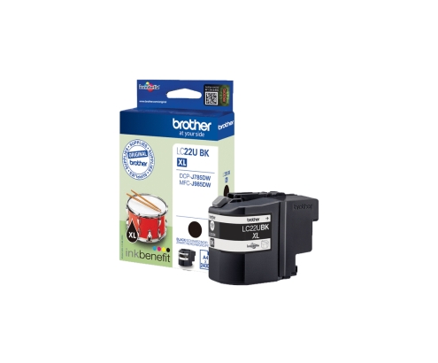 Brother LC22UBK cartucho de tinta 1 pieza(s) Original Negro