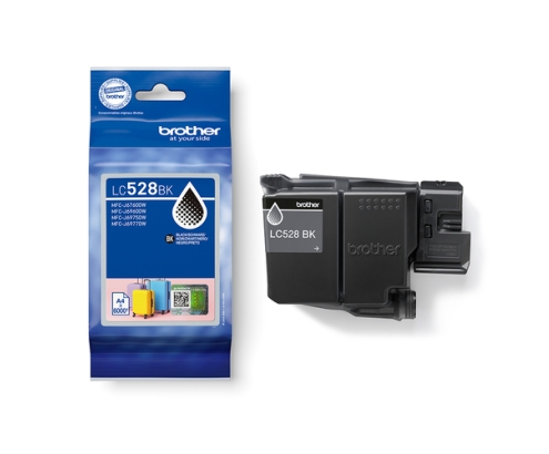 Brother LC528BK cartucho de tinta 1 pieza(s) Original Negro