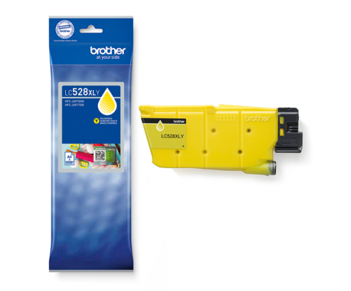 Brother LC528XLY Yellow Ink Cartridge cartucho de tinta 1 pieza(s) Original Ultra High Yield Amarillo