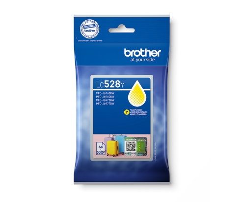 Brother LC528Y cartucho de tinta 1 pieza(s) Original Amarillo