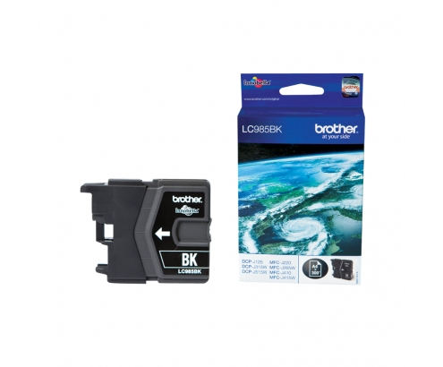 Brother LC985BK 1 cartucho pieza Original Negro
