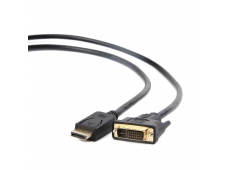 CABLE ADAPTADOR DISPLAYPORT MACHO A DVI MACHO 1.8M NEGRO CC-DPM-DVIM-6