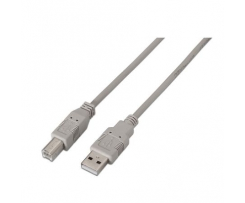CABLE AISENS USB TIPO-A MACHO A USB TIPO-B MACHO IMPRESORA 4.5M BEIGE A101-0004