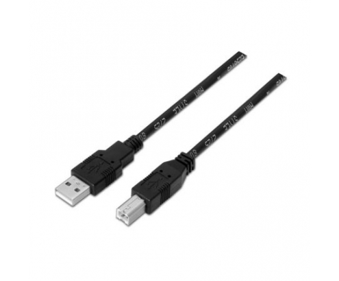 CABLE AISENS USB TIPO-A MACHO A USB TIPO-B MACHO IMPRESORA 4.5M NEGRO A101-0008