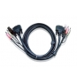CABLE ATEN DATA SWITCH KVM DVI-D USB 1.8M NEGRO 2L-7D02U