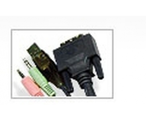 CABLE ATEN DATA SWITCH KVM DVI-D USB 1.8M NEGRO 2L-7D02U