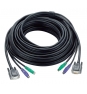 Cable aten para video vga teclado y raton ps/2 10m negro 2L-1010P