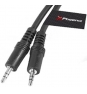 Cable audio phoenix jack 3.5 macho a macho 3 metros negro PHAUDIOJACK3