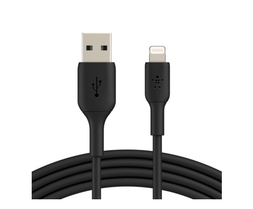 Cable Belkin de conector Lightning macho/USB A macho 3 m Negro