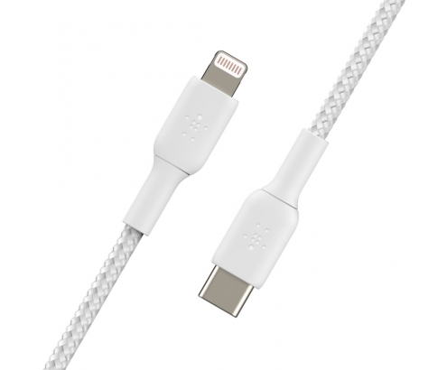 Cable Belkin de conector Lightning macho/USB C macho 1 m Blanco
