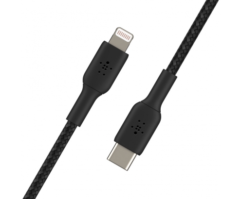 Cable Belkin de conector Lightning macho/USB C macho 1 m Negro