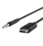 Cable Belkin RockStar™ de audio de 3,5 mm macho con conector USB C macho Negro