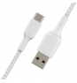 Cable Belkin USB A macho/USB C macho 0,15 m Blanco