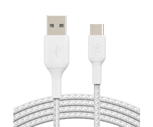 Cable Belkin USB A macho/USB C macho 1 m Blanco