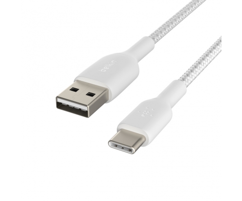 Cable Belkin USB A macho/USB C macho 1 m Blanco