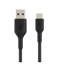 Cable Belkin USB A macho/USB C macho 2 m Negro