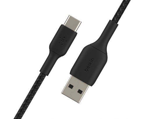 Cable Belkin USB A macho/USB C macho 2 m Negro