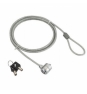 Cable de seguridad gembird con llave para portatil plata LK-K-01