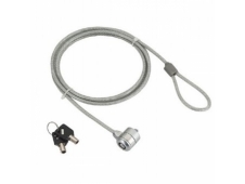 Cable de seguridad gembird con llave para portatil plata LK-K-01