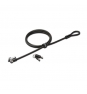 Cable de seguridad kensington candado con llave N17 para portatiles negro plata K64440WW