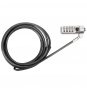 Cable de seguridad targus antirrobo cerradura con combinacion acero negro ASP66GLX-S