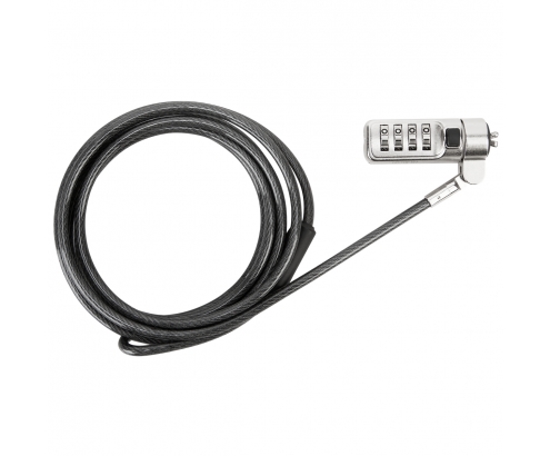 Cable de seguridad targus antirrobo cerradura con combinacion acero negro ASP66GLX-S