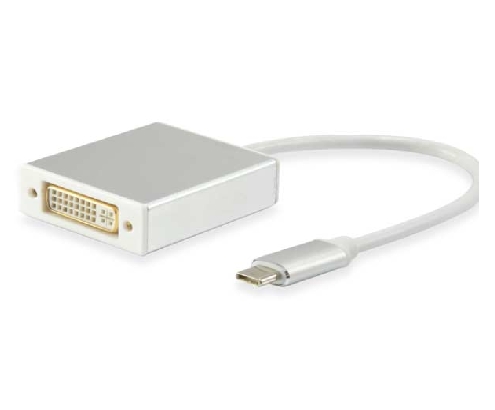 CABLE EQUIP USB-C MACHO A DVI-I HEMBRA 0.15CM BLANCO 133453